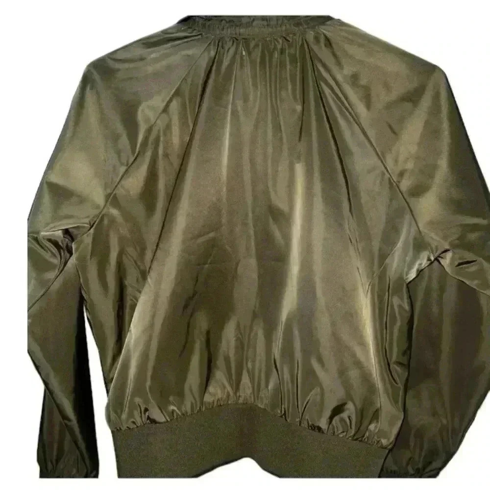Free People Olive green jacket size xs oversized never worn - Picture 2 of 5